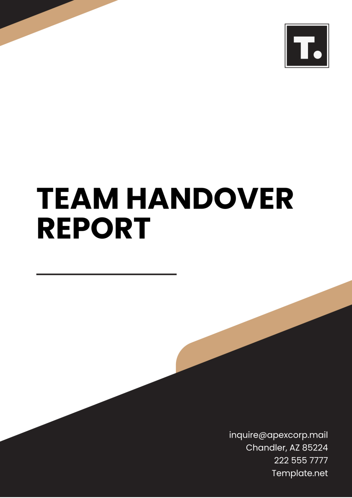 Team Handover Report Template - Edit Online & Download