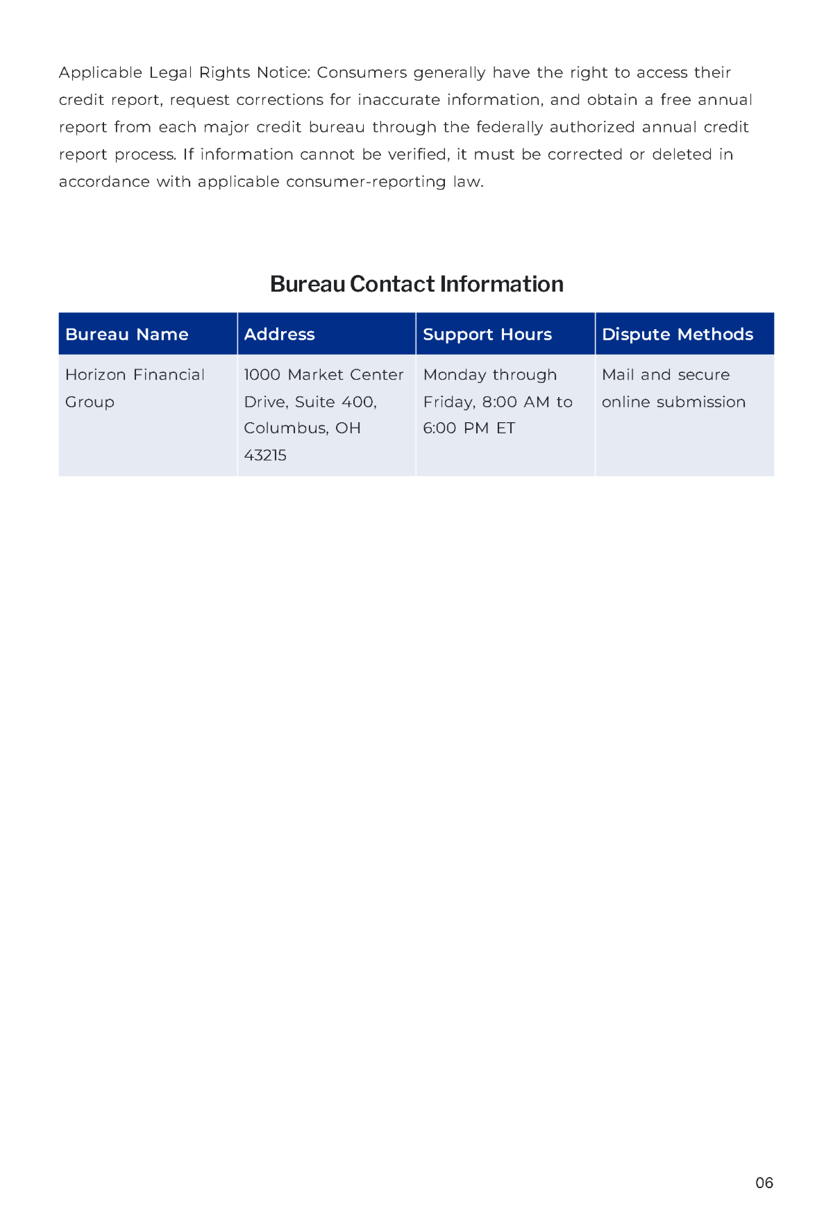 Free Credit Report Template to Edit Online