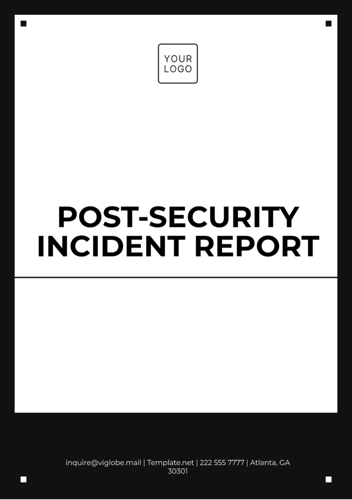 Post-Security Incident Report Template - Edit Online & Download