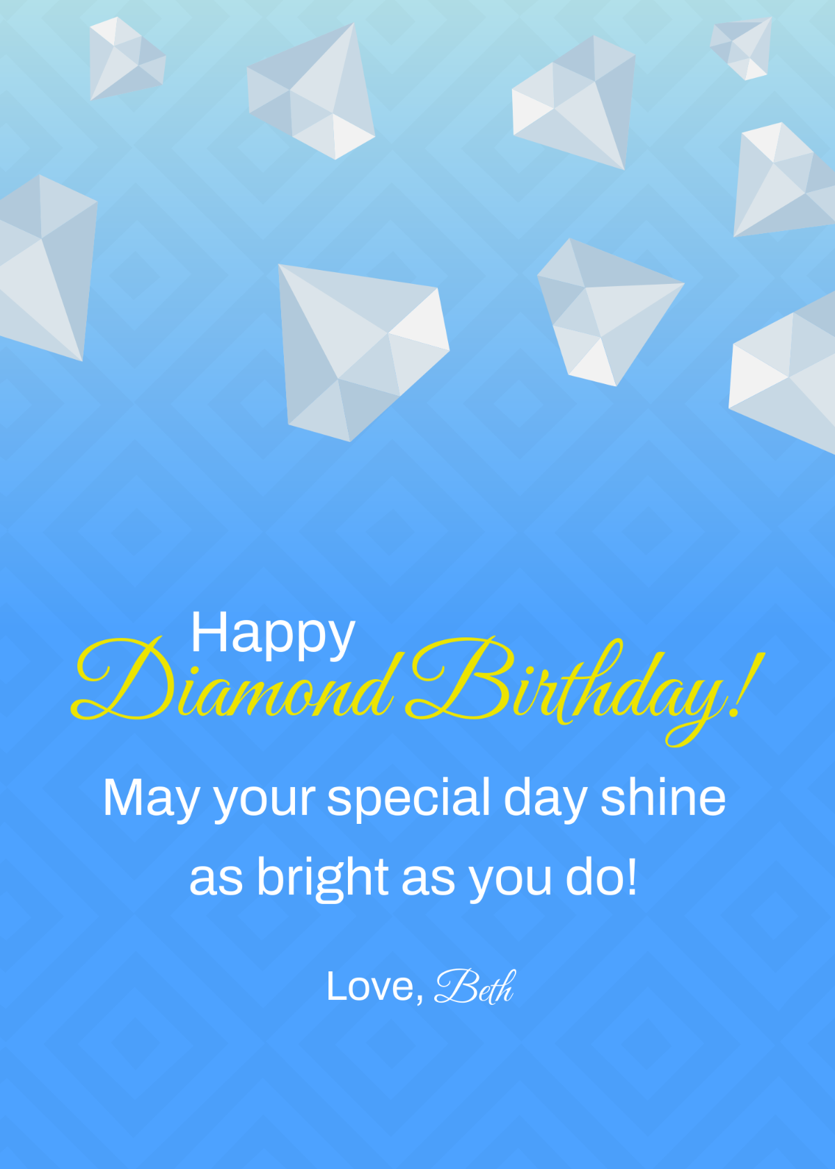 Happy Diamond Birthday