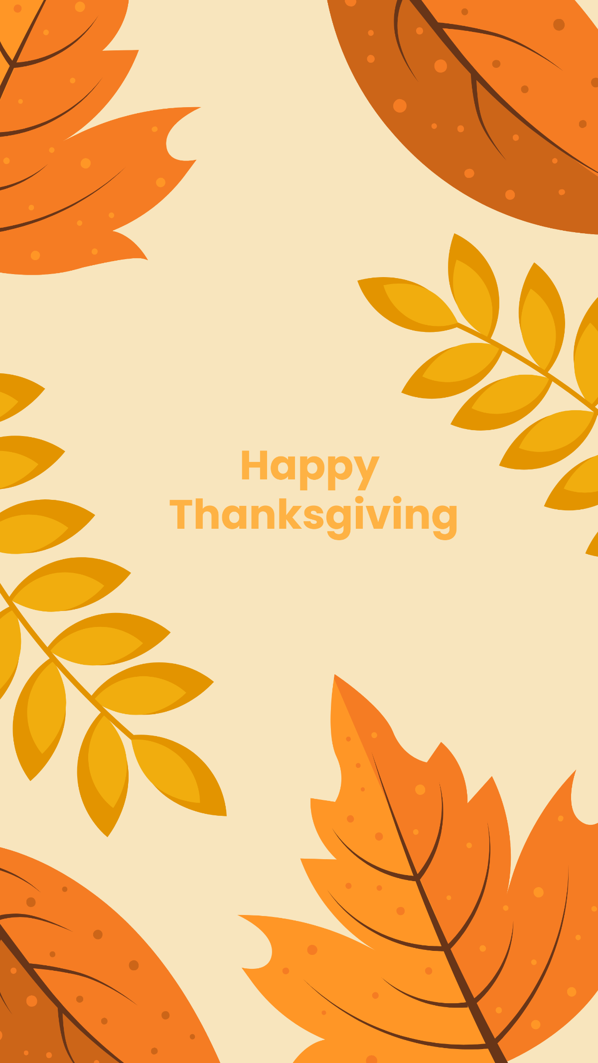 Yellow and Orange Thanksgiving Wallpaper