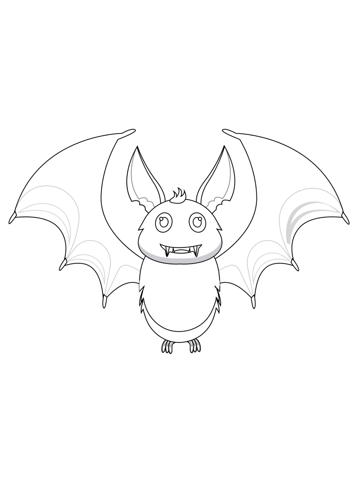 Halloween Bat Drawing Template