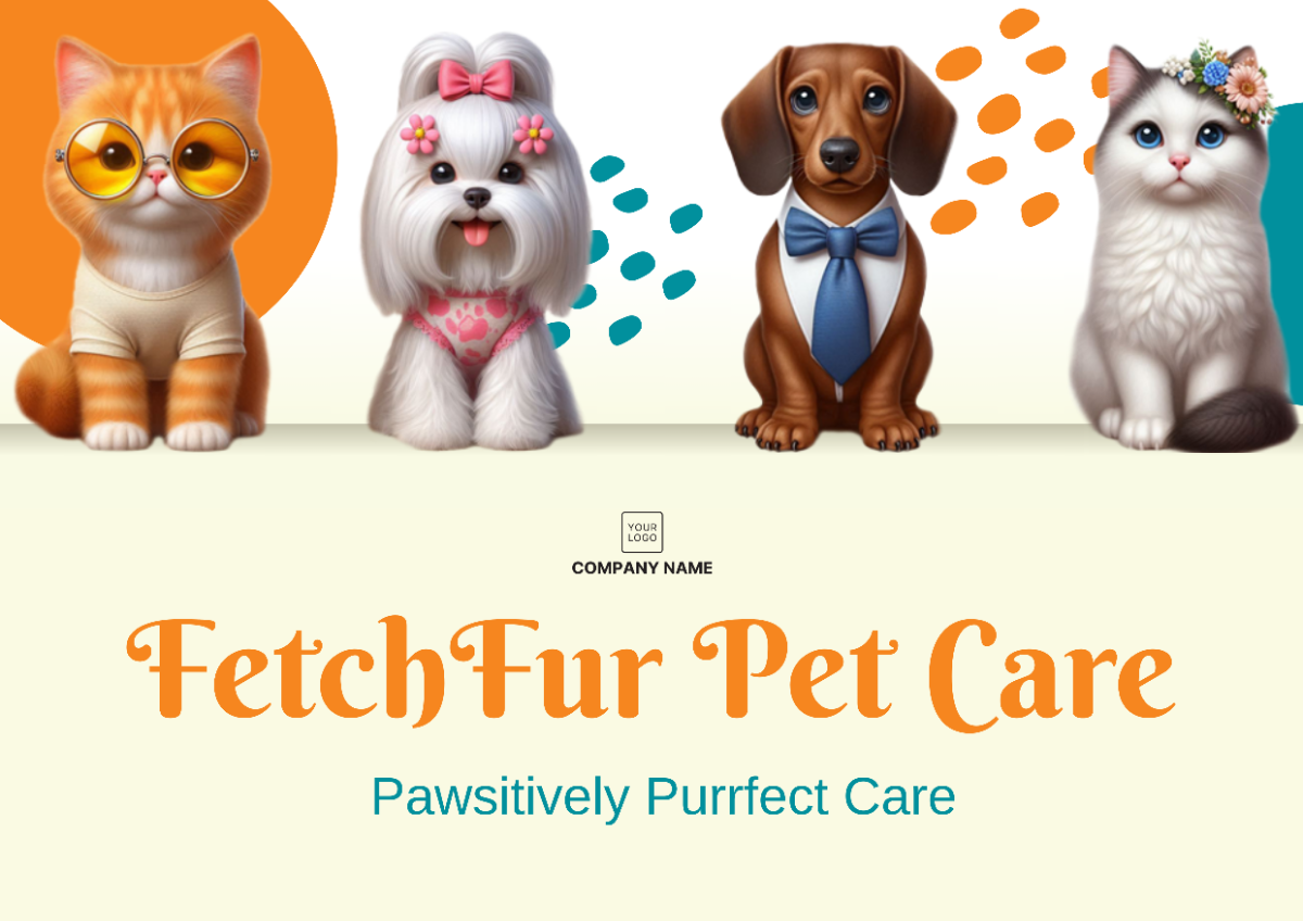 Pet Care Signage Template - Edit Online & Download