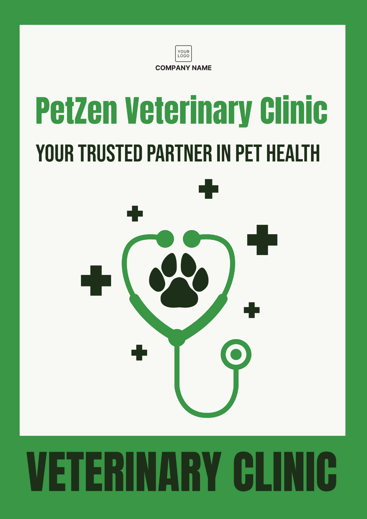 Veterinary Clinic Signage Template - Edit Online & Download