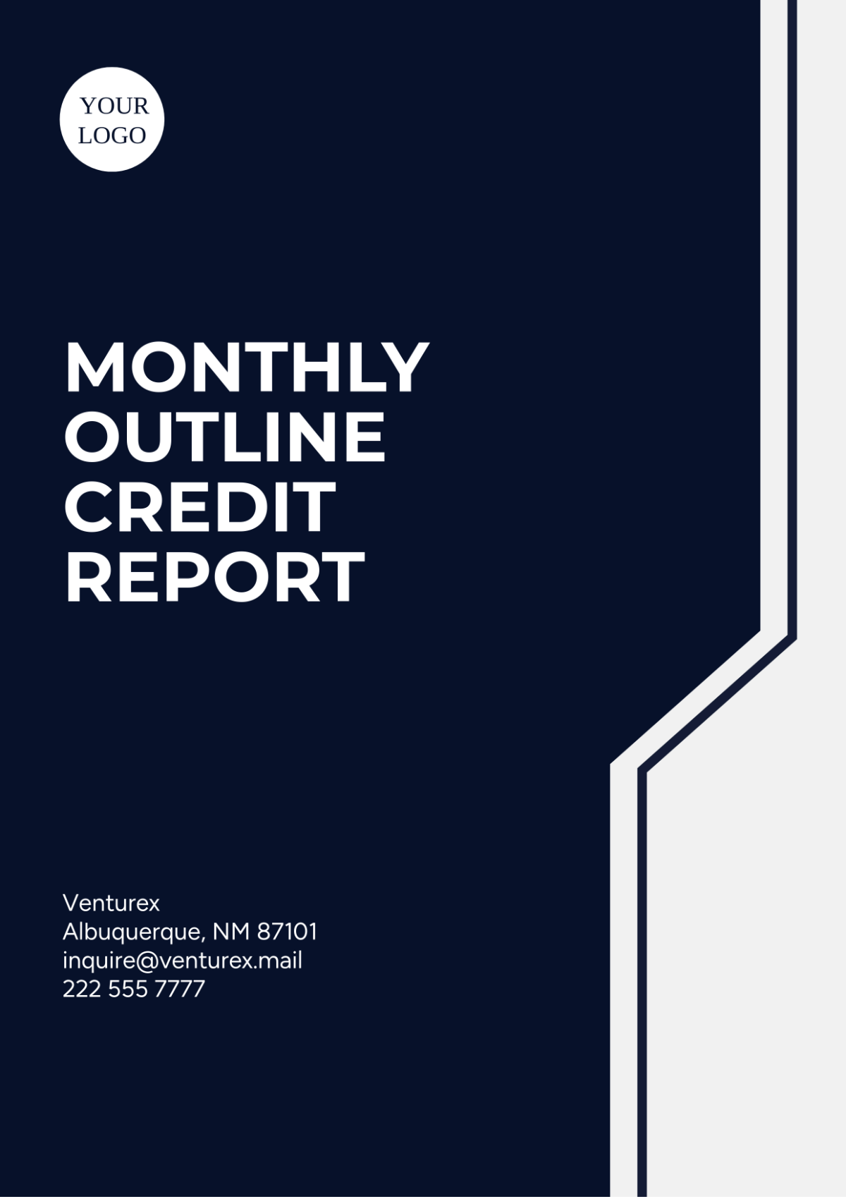 Monthly Outline Credit Report Template - Edit Online & Download