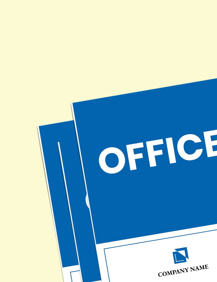 Free Office Door Sign Template Download in Word, PDF, Illustrator