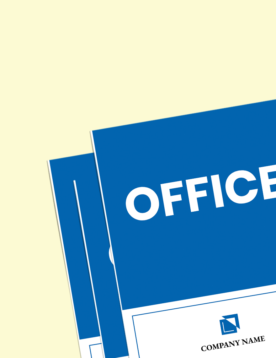 Office Door Sign Template in Word, PSD, PDF, Illustrator Download