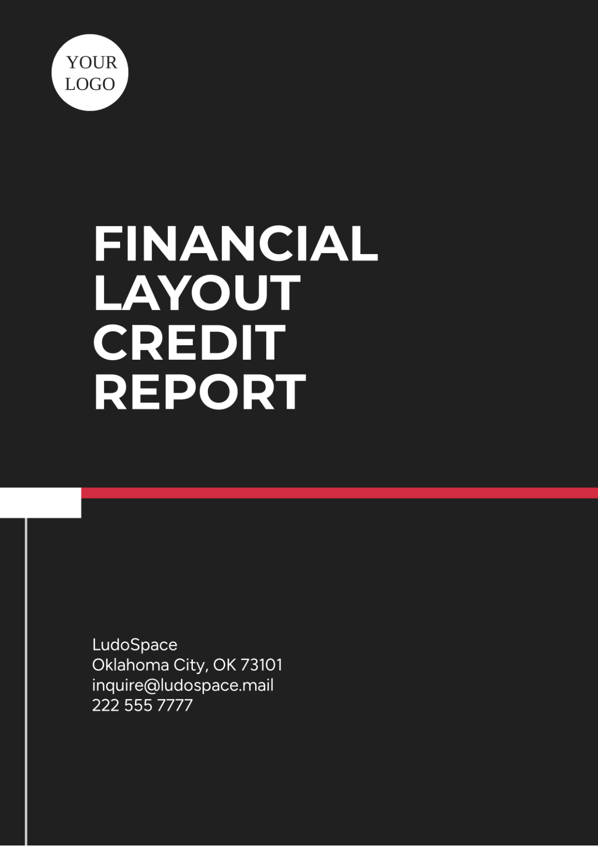 Financial Layout Credit Report Template - Edit Online & Download