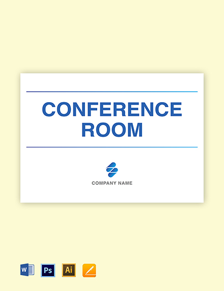 Conference Room Signs Templates