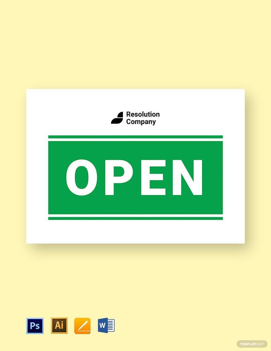 Free Office Door Sign Template Download in Word, PDF, Illustrator