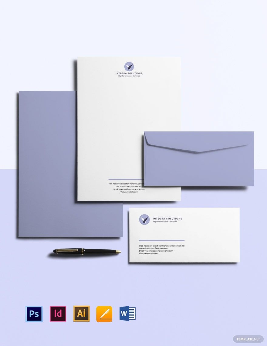 Simple IT & Software Envelope Template