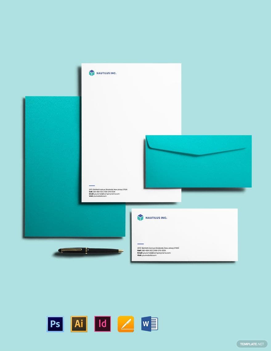 Free Modern IT & Software Envelope Template