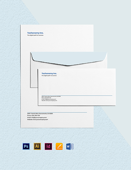 Business Envelope Template Illustrator