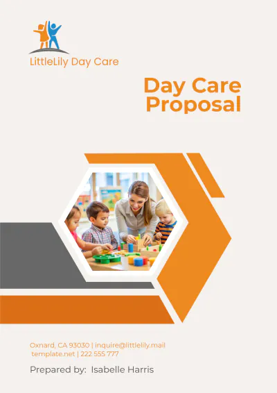 Free Day Care Proposal Template to Edit Online