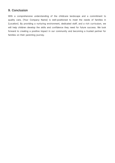 Free Day Care Proposal Template to Edit Online
