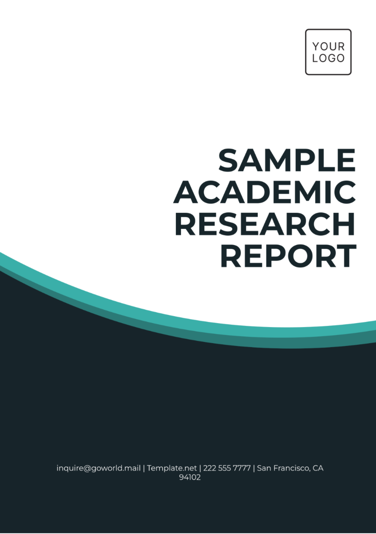 Sample Academic Research Report Template - Edit Online & Download