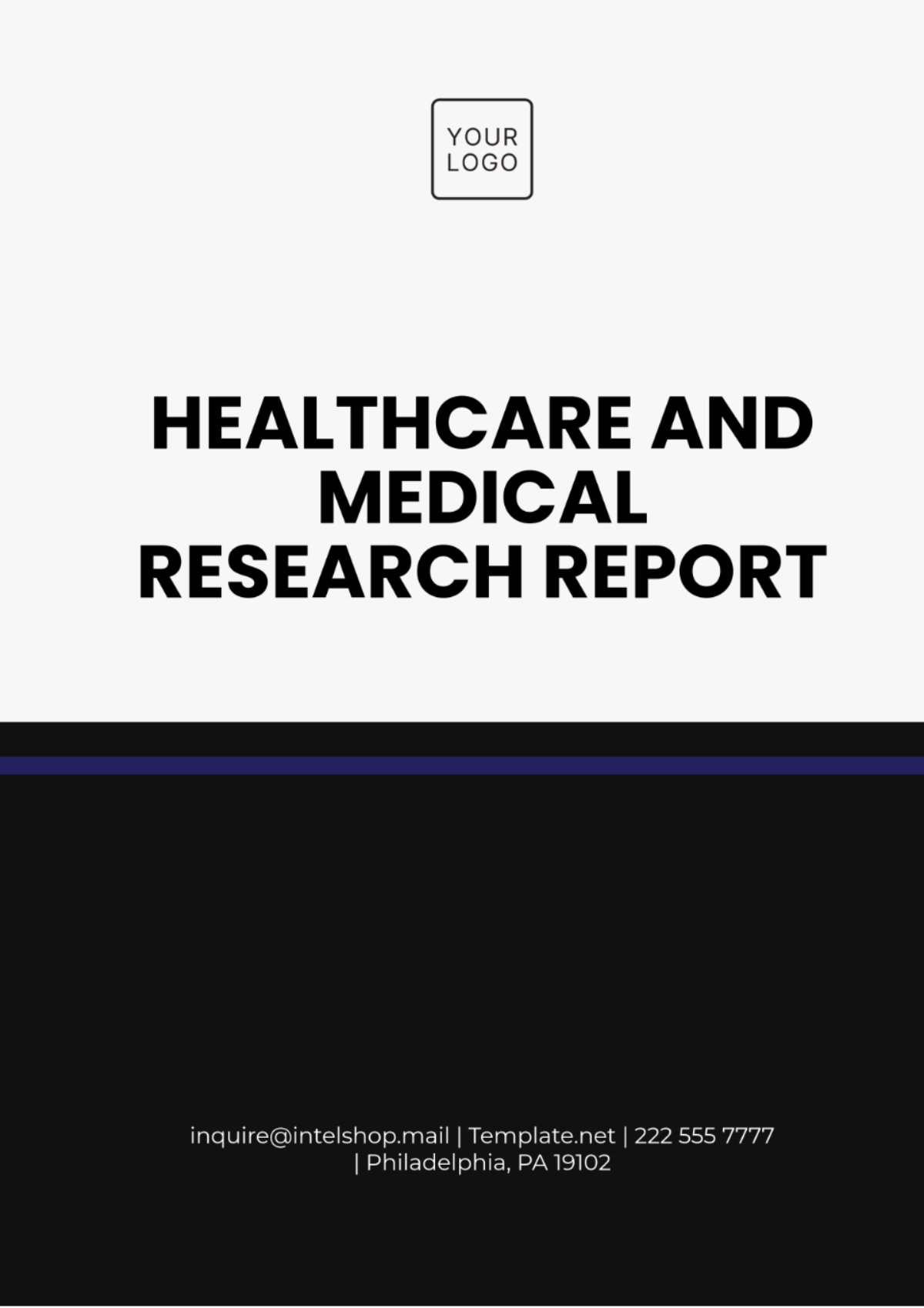 Healthcare and Medical Research Report Template