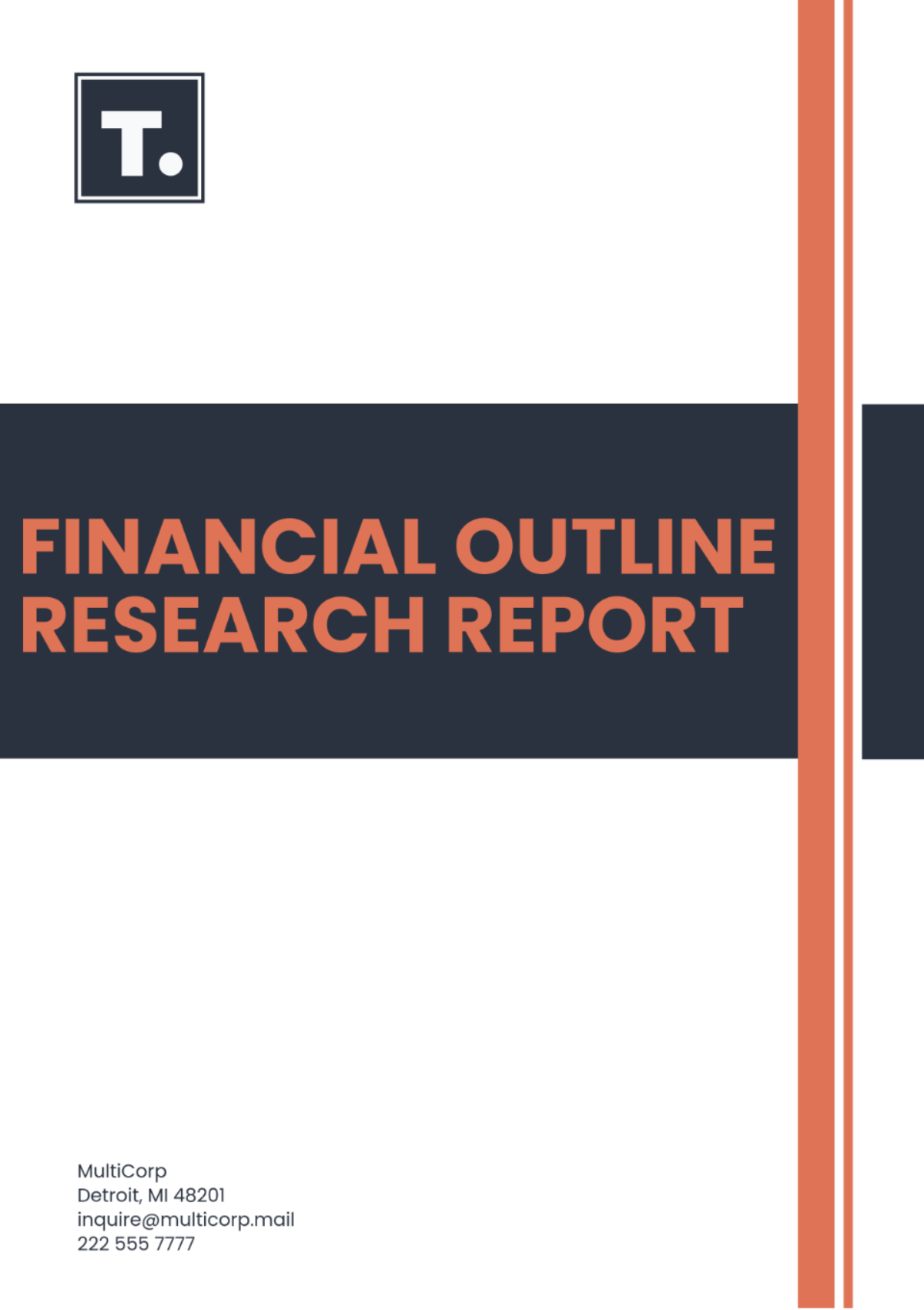 Free Financial Outline Research Report Template to Edit Online