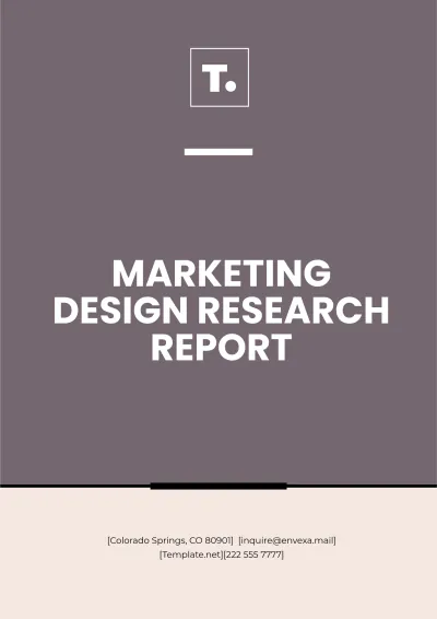 Free Marketing Design Research Report Template to Edit Online