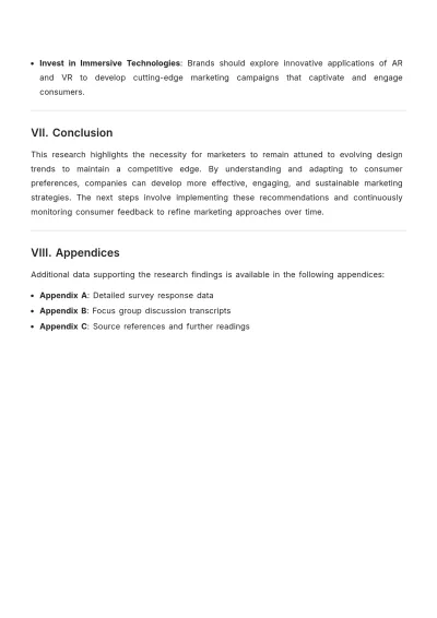 Free Marketing Design Research Report Template to Edit Online