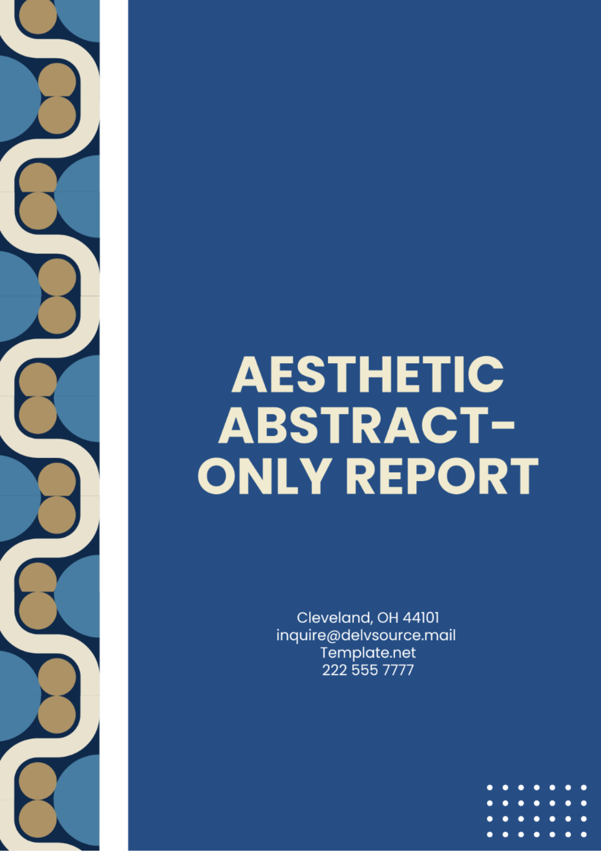 Free Aesthetic Abstract-Only Report Template to Edit Online