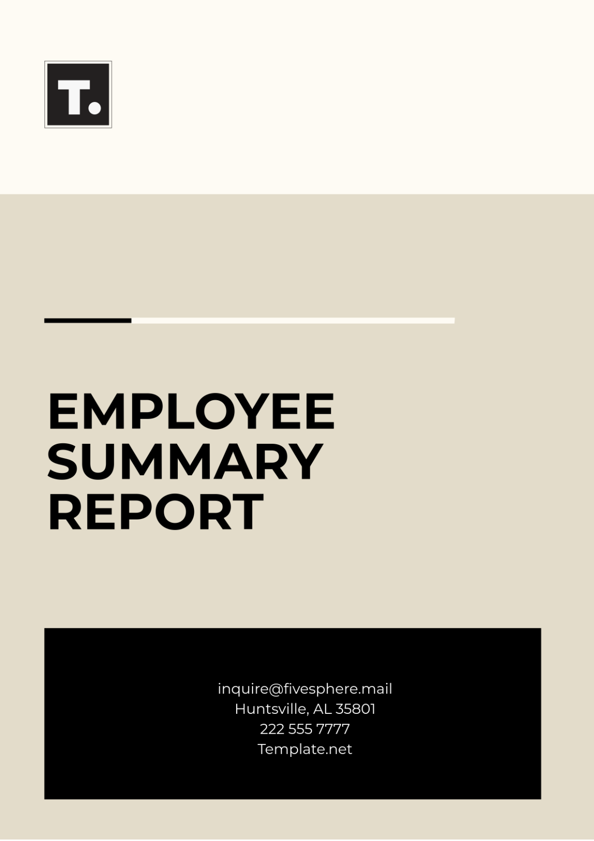 Employee Summary Report Template - Edit Online & Download