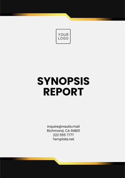 Free Synopsis Report Template to Edit Online