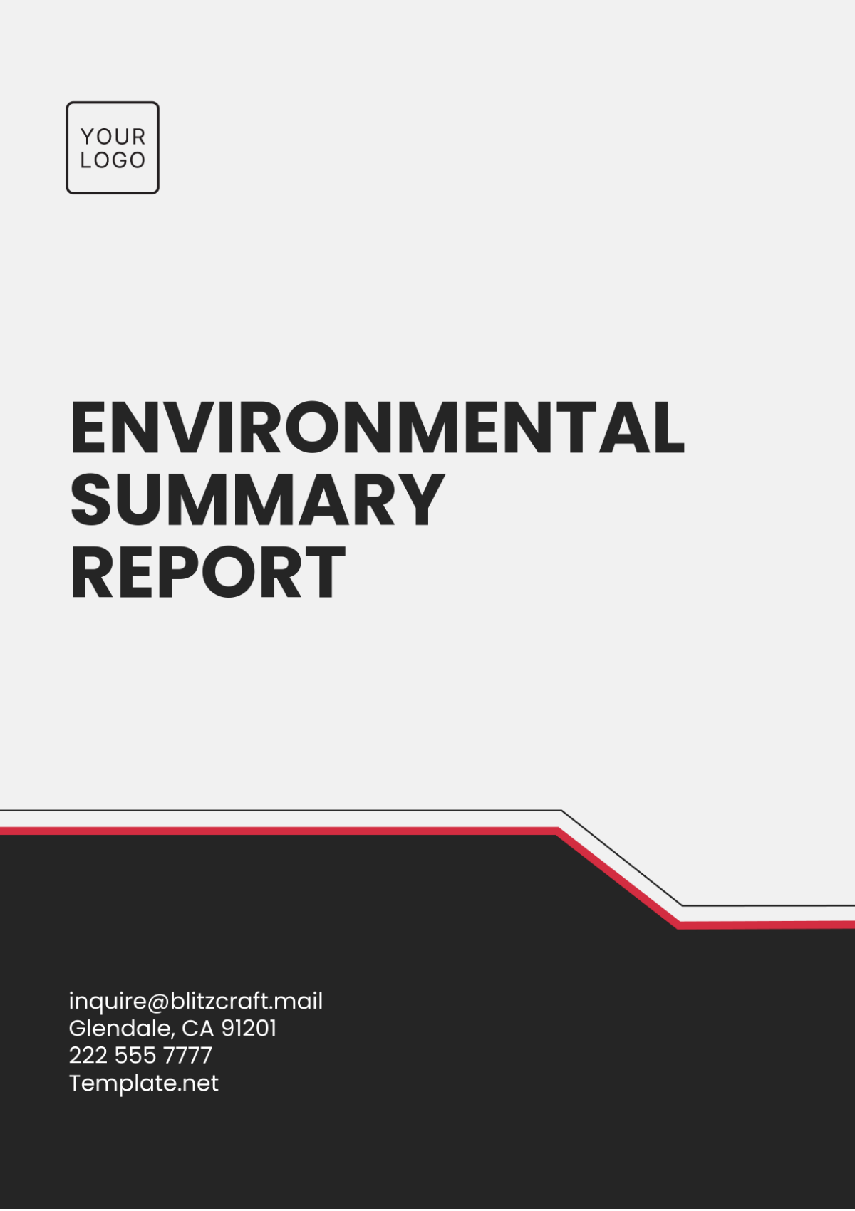 Environmental Summary Report Template - Edit Online & Download