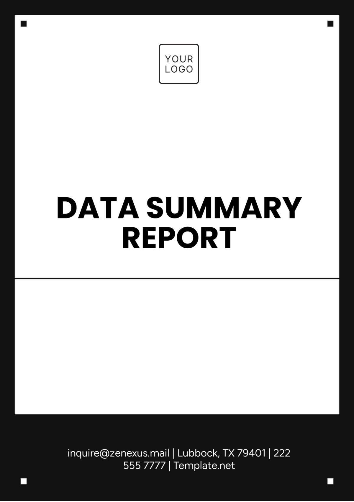 Data Summary Report Template - Edit Online & Download