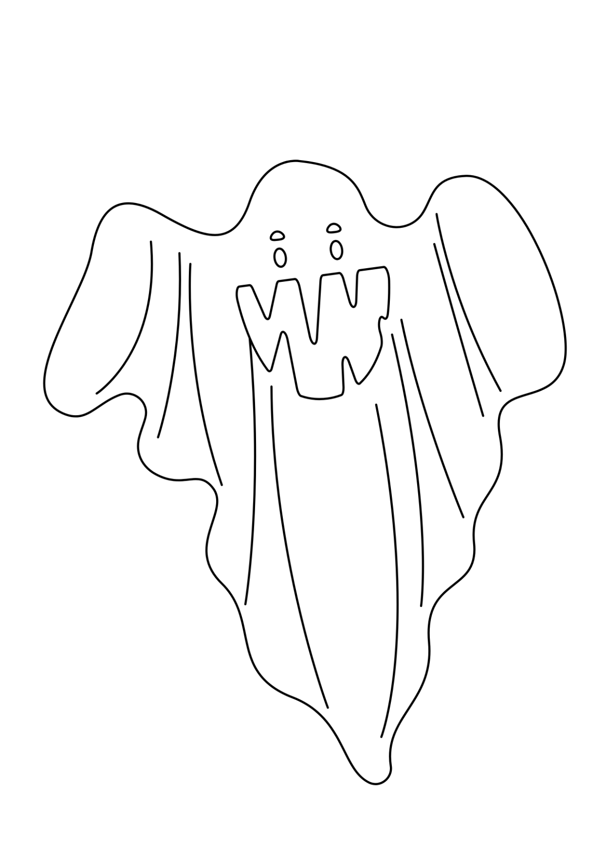 Simple Halloween Drawing Template - Edit Online & Download