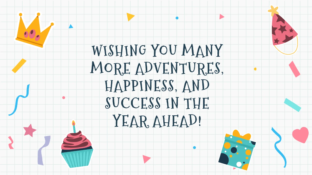 Free Happy Birthday Presentation Template to Edit Online