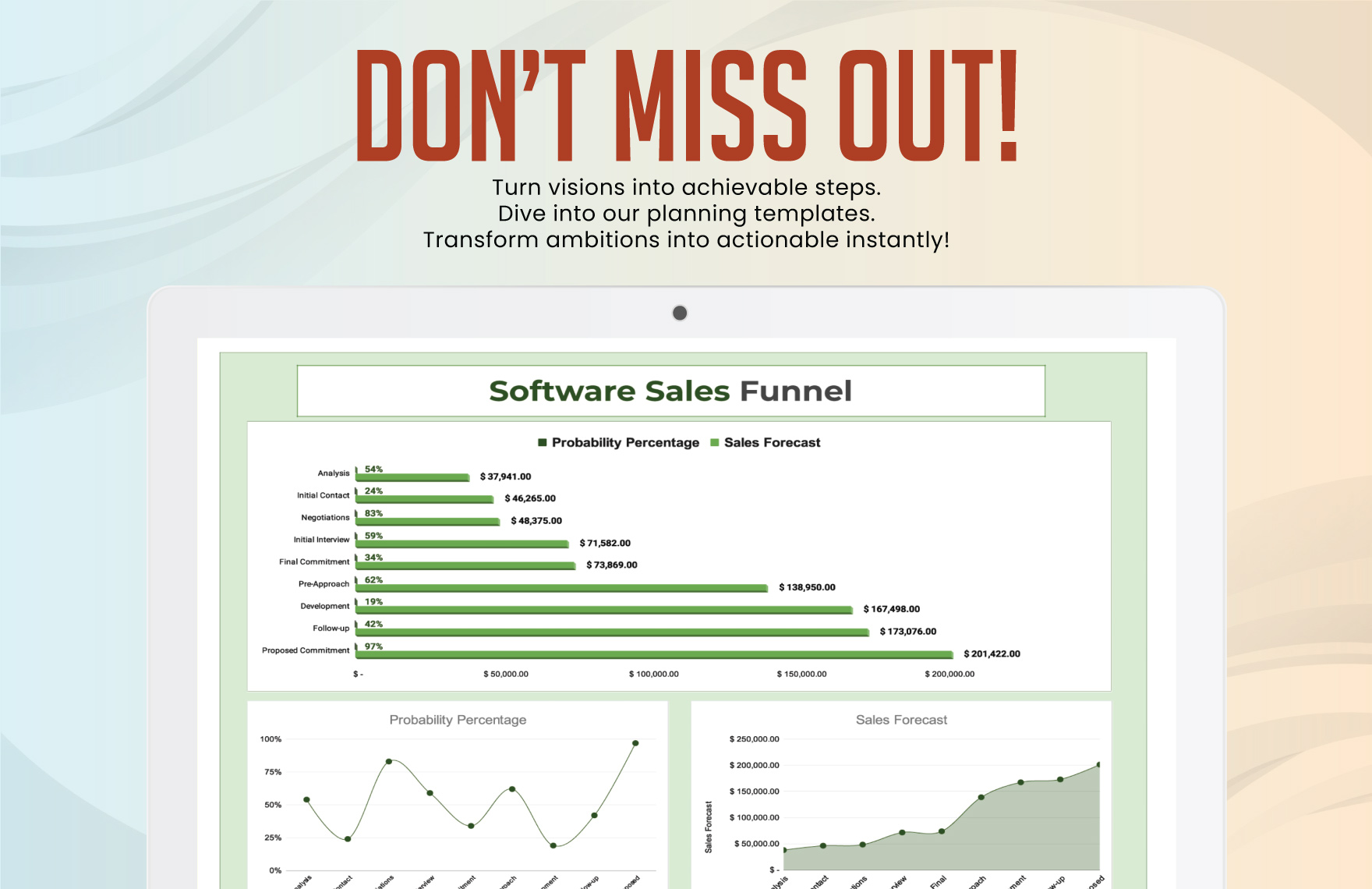 Software Sales Funnel Template