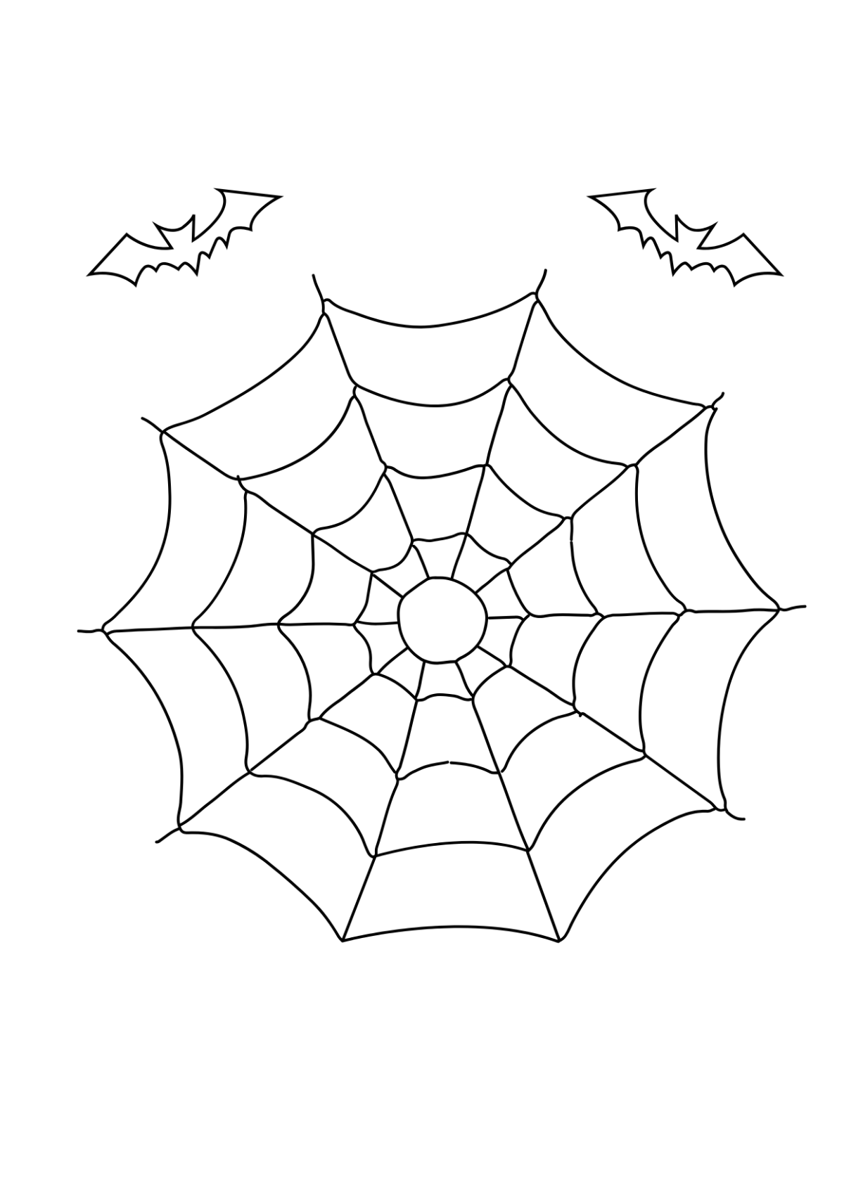 Halloween Decoration Drawing Template