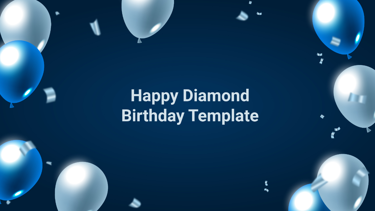 Diamond Birthday Background