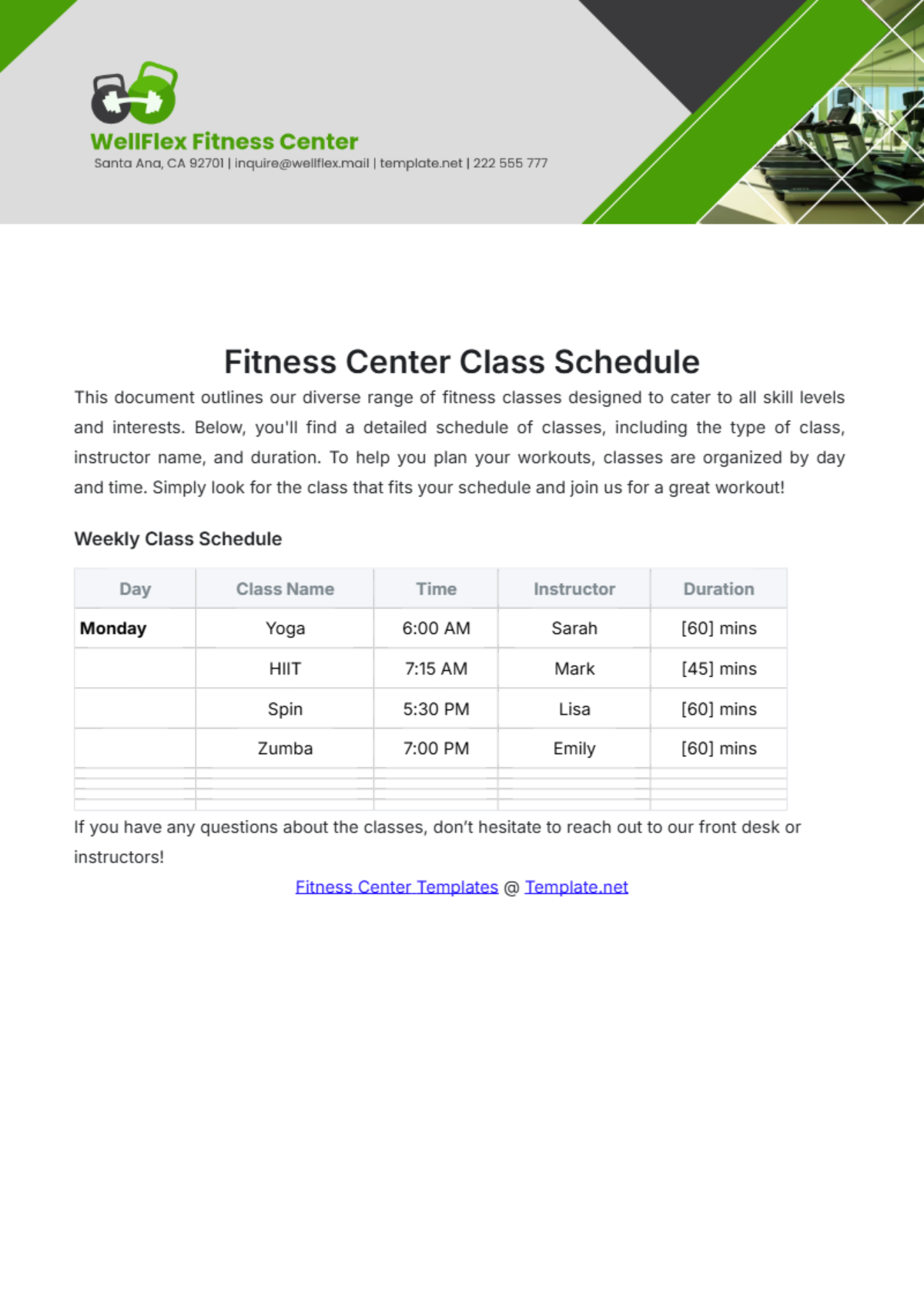 Free Class Schedule Templates Editable And Printable Free Class Schedule Templates Editable And Printable