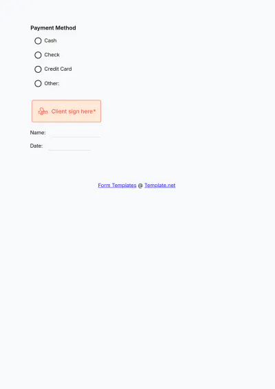 Free Day Care Receipt Form Template to Edit Online