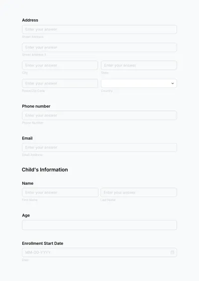 Free Day Care Invoice Form Template to Edit Online
