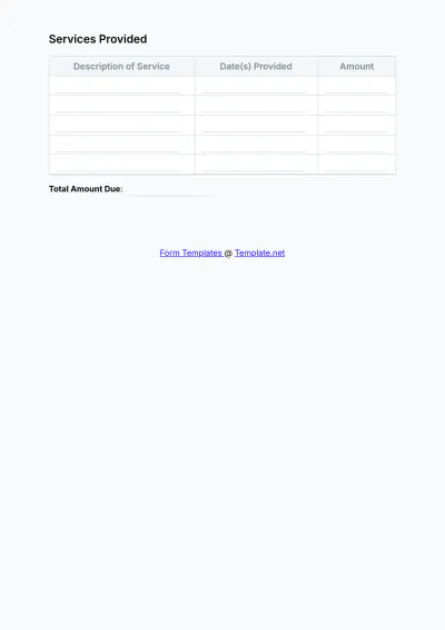 Free Day Care Invoice Form Template to Edit Online