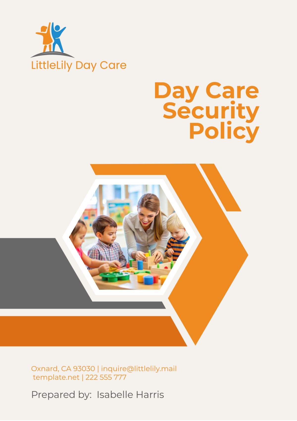 Day Care Security Policy Template