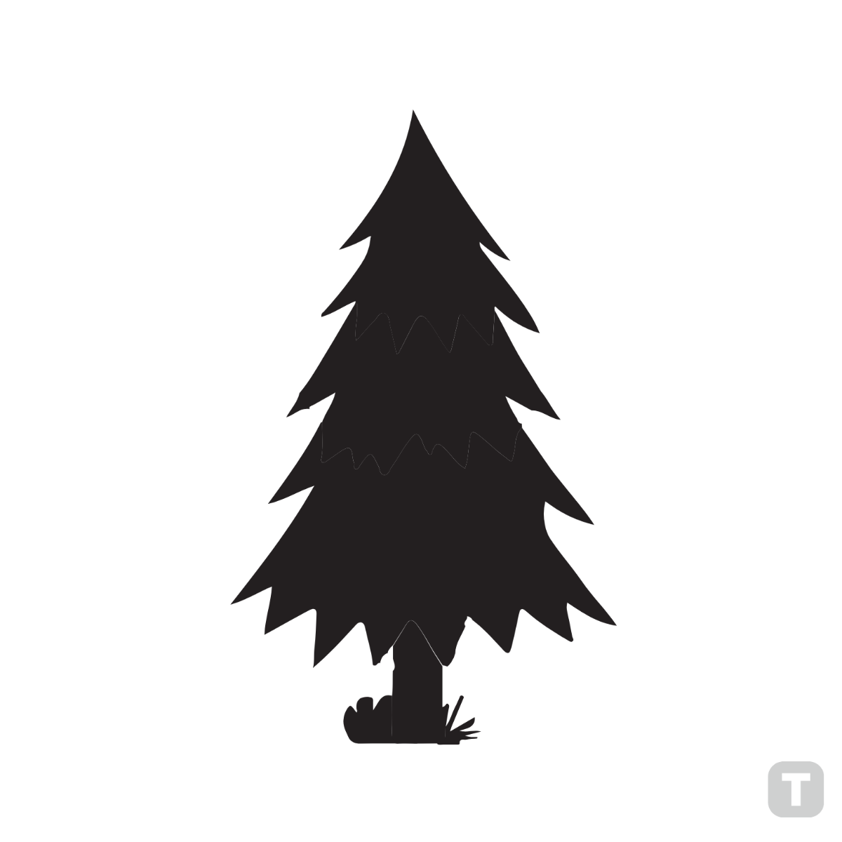 Pine Silhouette Clipart