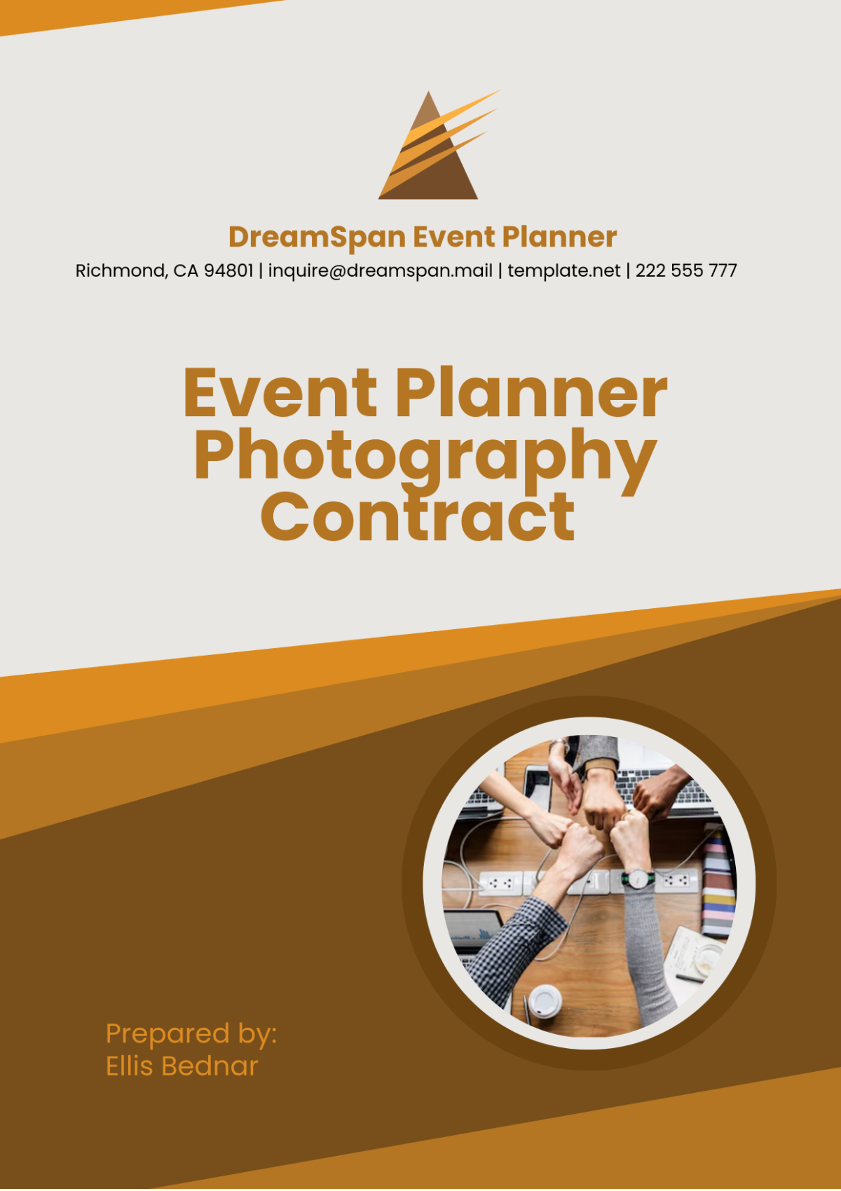 Event Planner Photography Contract Template