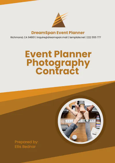 Free Event Planner Photography Contract Template to Edit Online