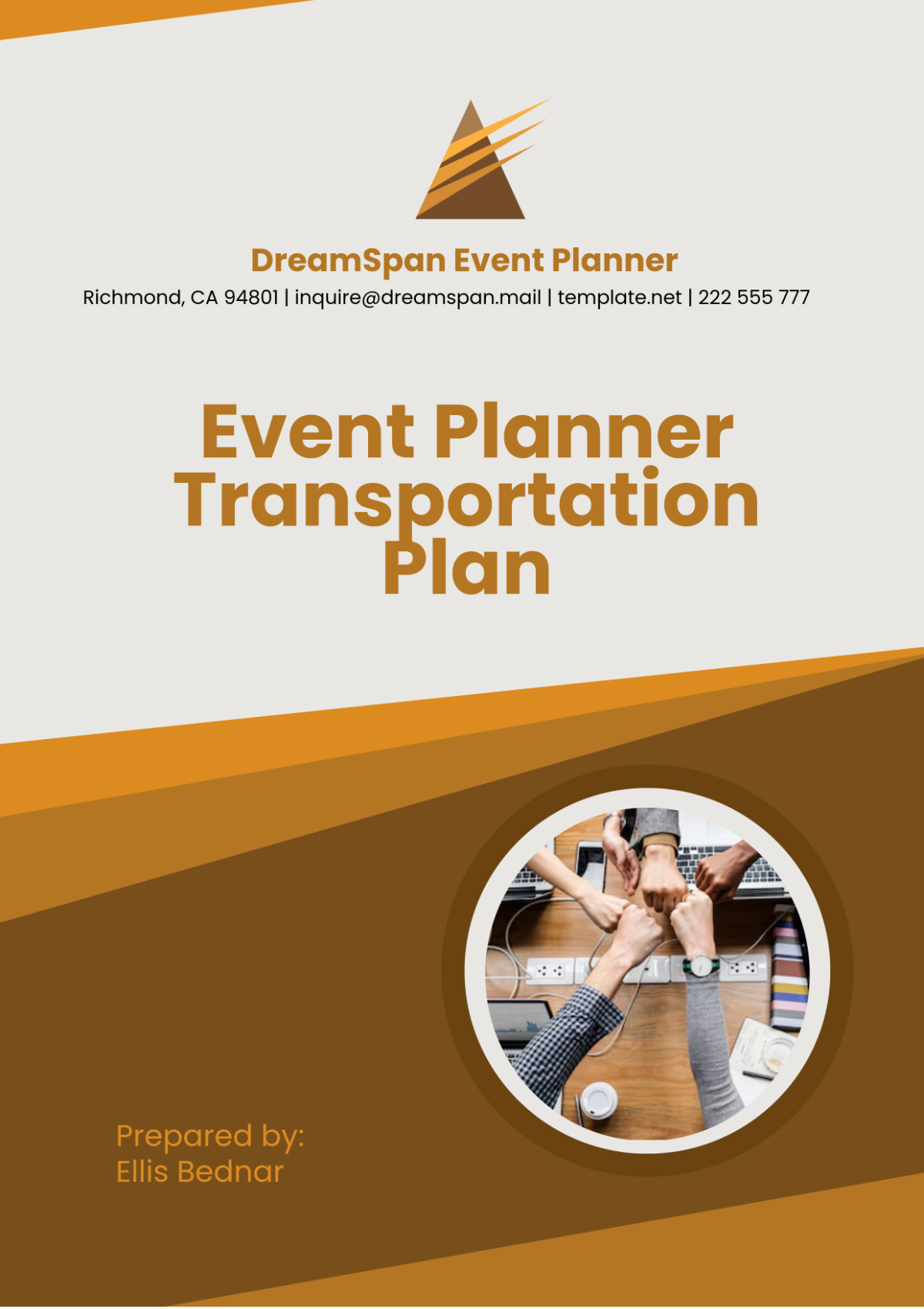 Event Planner Transportation Plan Template