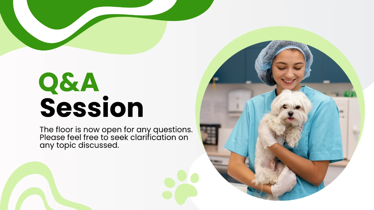 Free Veterinary Clinic Presentation Template to Edit Online
