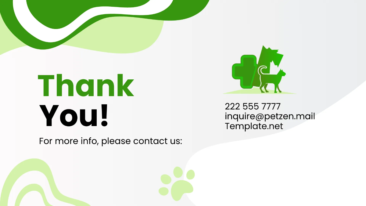 Free Veterinary Clinic Presentation Template to Edit Online