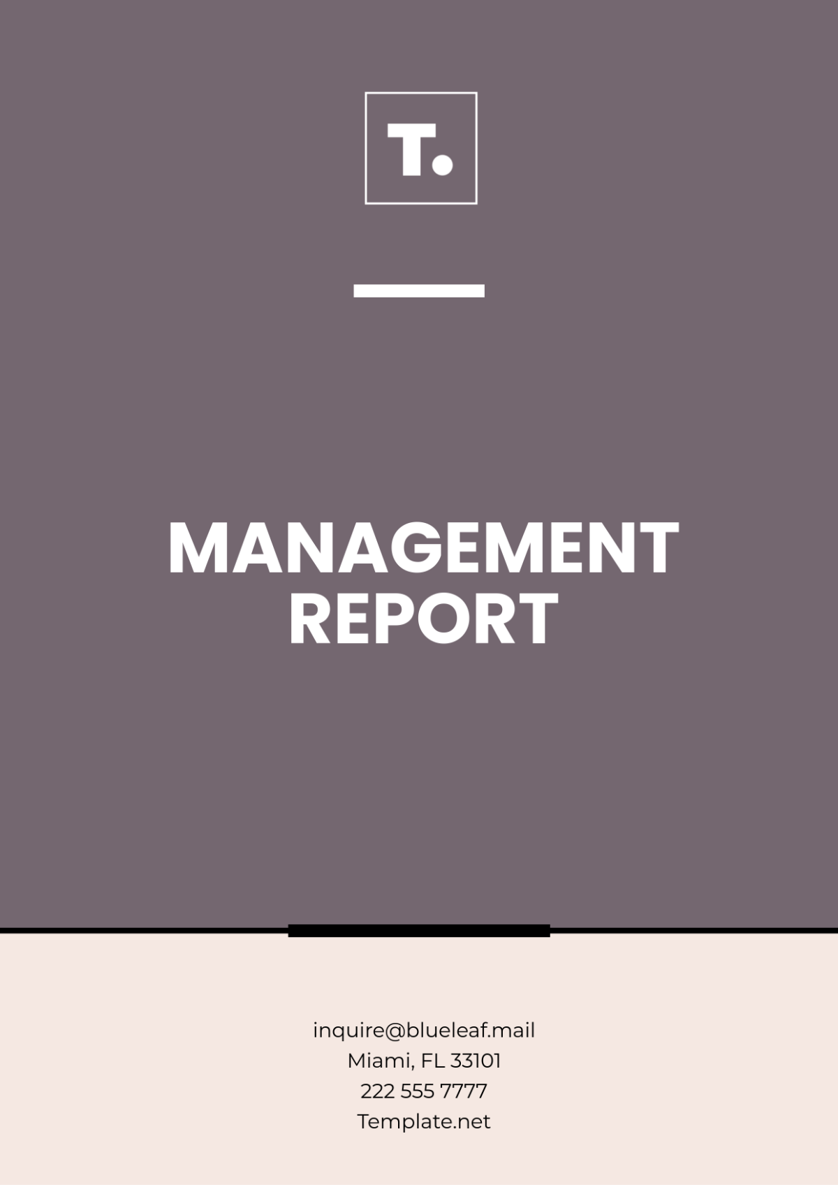 Management Report Template - Edit Online & Download