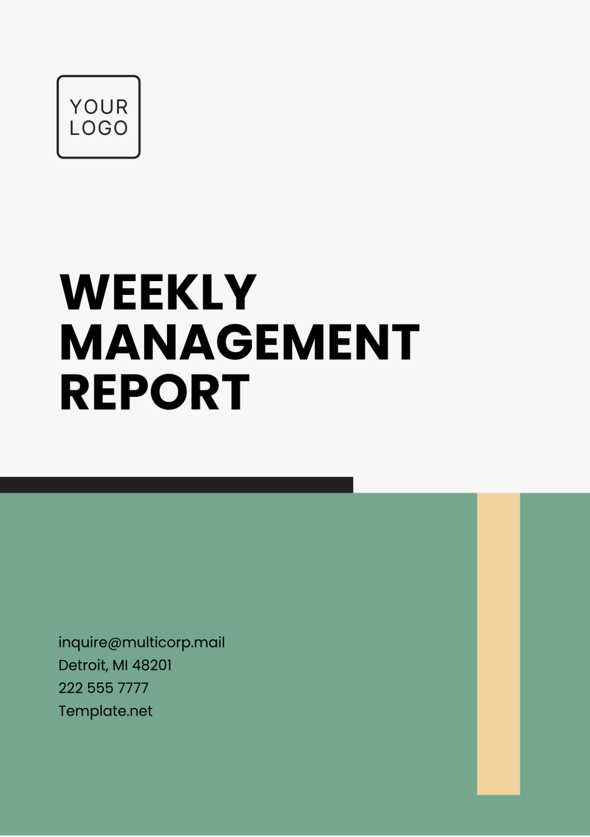 Weekly Management Report Template - Edit Online & Download