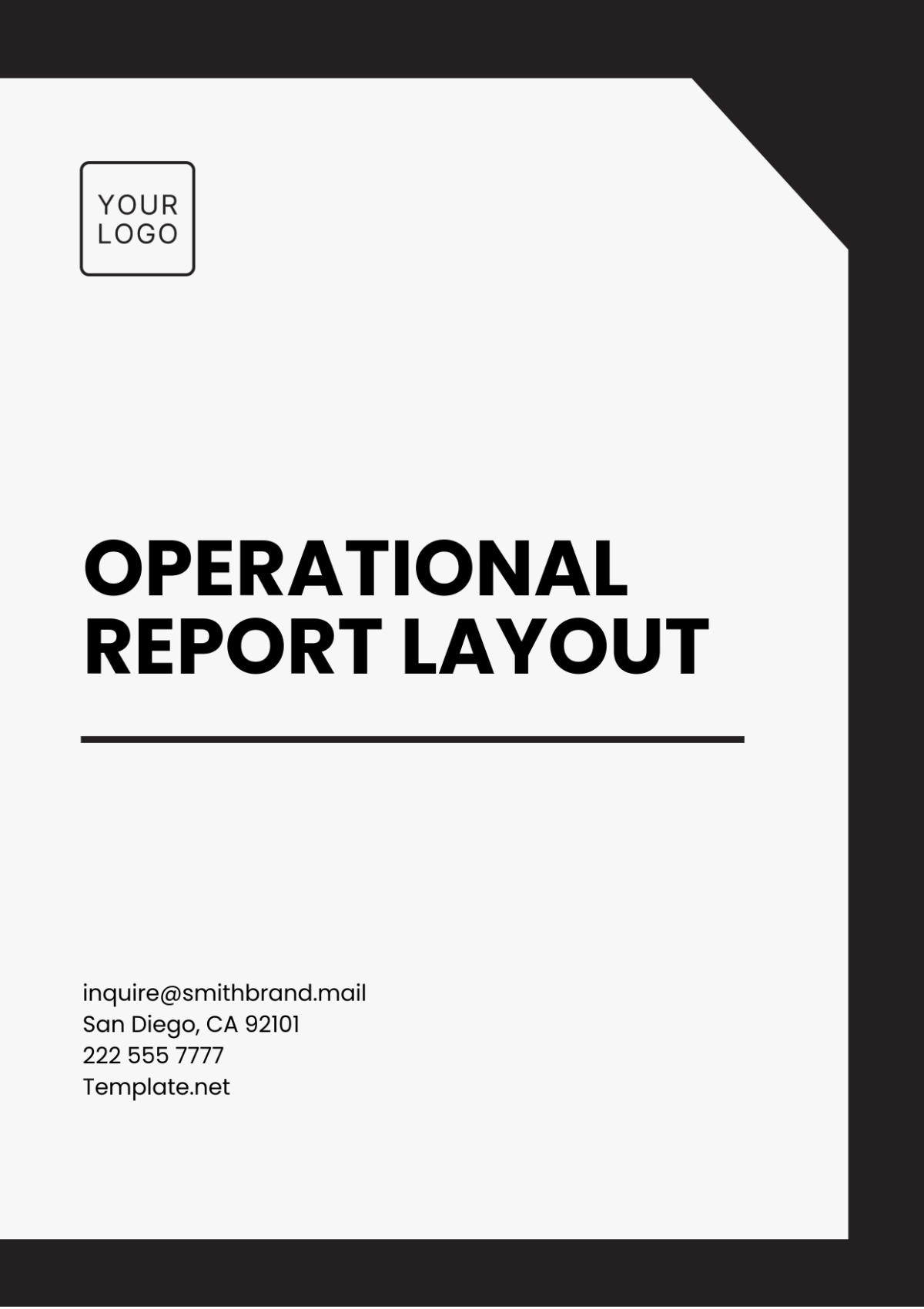 Operational Report Layout Template - Edit Online & Download