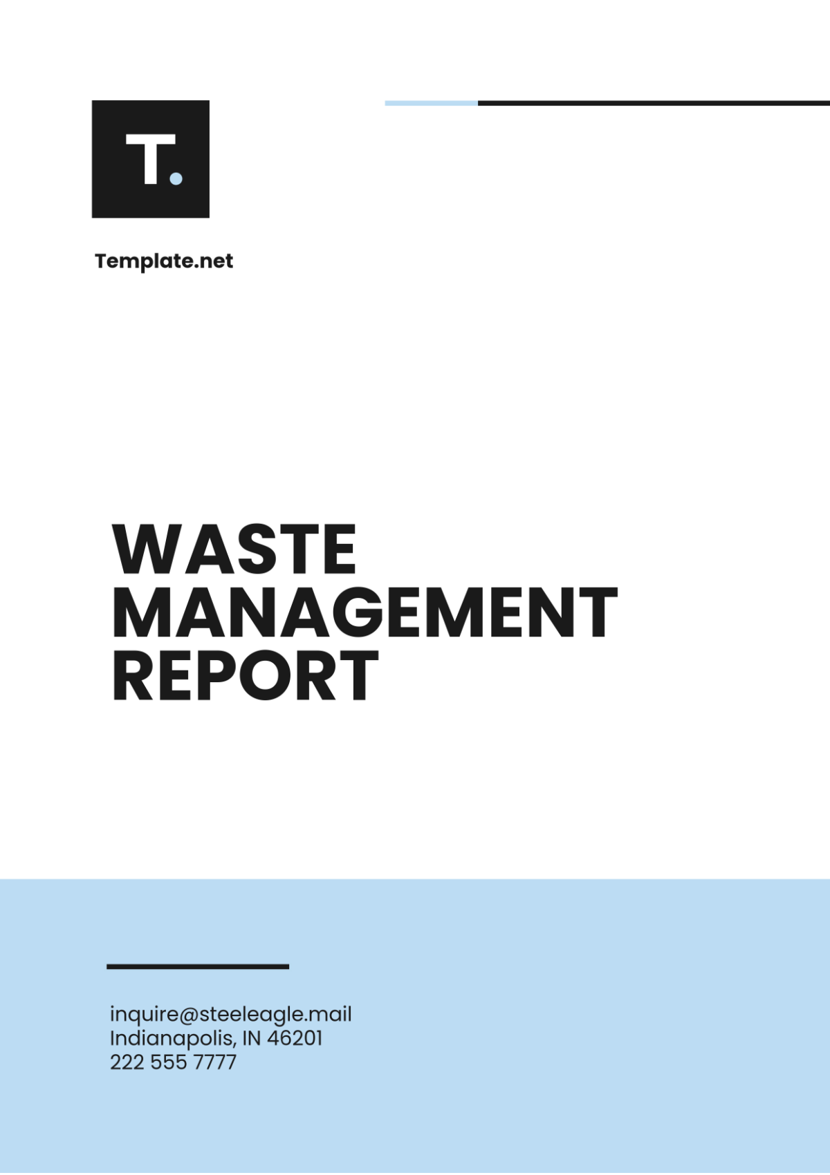 Waste Management Report Template - Edit Online & Download