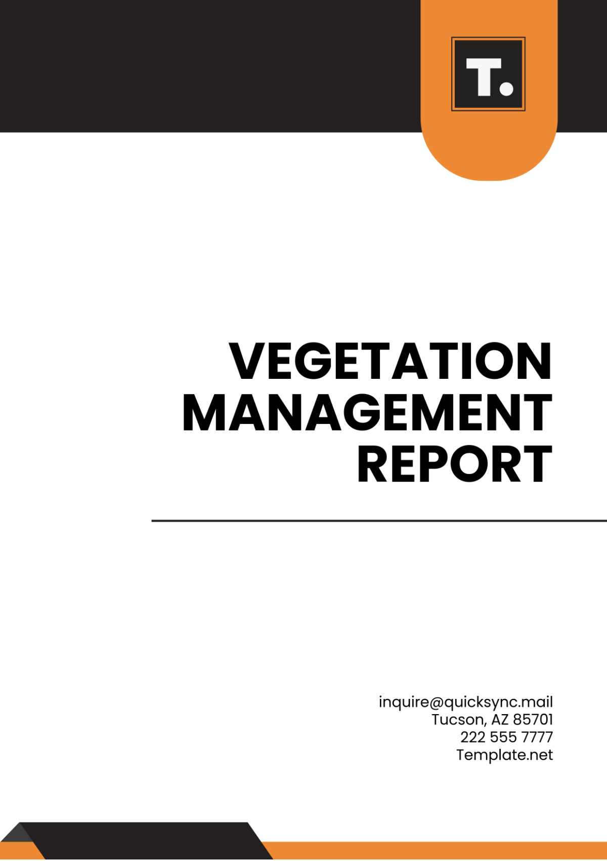 Vegetation Management Report Template - Edit Online & Download